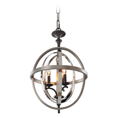 Rothwell Polished Satin Nickel Pendant by Kalco Lighting
