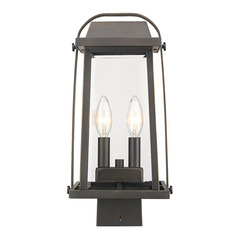 Millworks Oil Rubbed Bronze Post Light by Z-Lite
