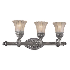 Bathroom Light with White Glass in Brushed Nickel by Minka Lavery
