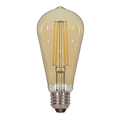LED ST19 Bulb Medium Base 360-Degree 2200K 120V Dimmable by Satco Lighting