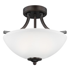 Geary Burnt Sienna Semi-Flush Mount by Generation Lighting