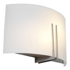 Prong Brushed Steel LED Sconce by Access Lighting