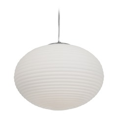 Callisto Brushed Steel LED Pendant by Access Lighting