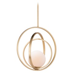 Coronet Satin Brass Pendant by Maxim Lighting