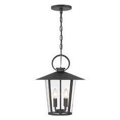 Andover 17-Inch Outdoor Lantern in Black by Crystorama Lighting