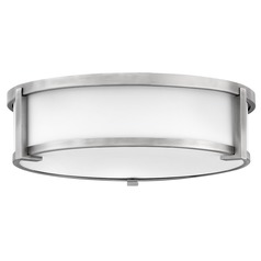 Lowell 3-Light Antique Nickel Flush Mount by Hinkley Lighting
