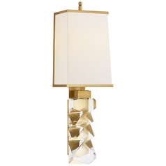 Thomas OBrien Argentino Sconce in Crystal by Visual Comfort Signature