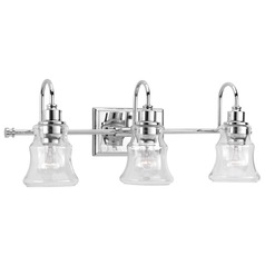 Litchfield Polished Chrome 3-Light Bathroom Light by Progress Lighting