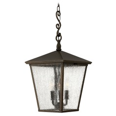 Trellis 23.25-Inch High LED Outdoor Hanging Light in Regency Bronze by Hinkley Lighting