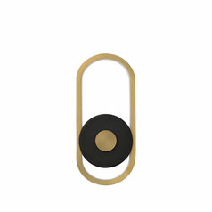 Gravity Small LED Outdoor Wall Light in Black & Gold by ET2 Lighting