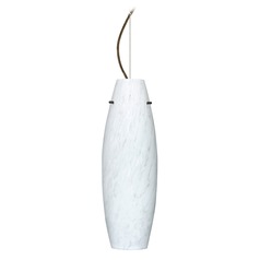 Besa Lighting Tara Bronze LED Pendant Light with Oblong Shade
