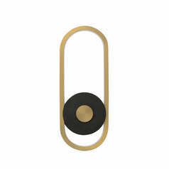 Gravity Medium LED Outdoor Wall Light in Black & Gold by ET2 Lighting