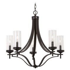 Elyton Downton Bronze with Gold Highlight Chandelier by Minka Lavery