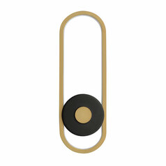 Gravity Large LED Outdoor Wall Light in Black & Gold by ET2 Lighting