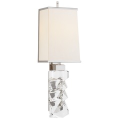 Thomas OBrien Argentino Sconce in Crystal by Visual Comfort Signature