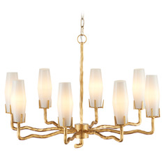 Currey and Company Marjorie Skouras Mathilda Matte Gold Chandelier