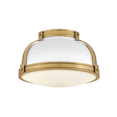 Barton Medium Flush Mount in Matte White by Hinkley Lighting