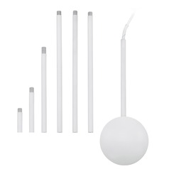 7-Piece 62-Inch Length Electrical Box Extension Set with Cover Plate by Eglo Lighting