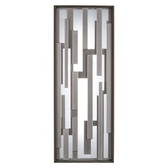 Bars LED Outdoor Wall Light in Bronze & Silver by George Kovacs