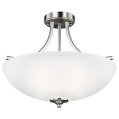 Geary Brushed Nickel Semi-Flush Mount by Generation Lighting