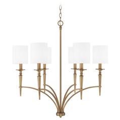 Abbie 6-Light Chandelier in Brass by HomePlace by Capital Lighting