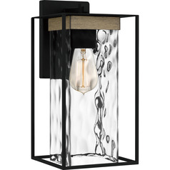 Longwood Matte Black Outdoor Wall Light by Quoizel Lighting