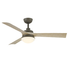Barlow Antique Graphite LED Ceiling Fan with Light by Fanimation Fans