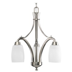 Wisten 13-Inch Chandelier in Brushed Nickel by Progress Lighting