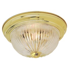 Polished Brass Flush Mount by Nuvo Lighting