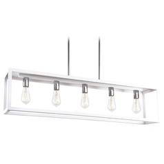 Flare White Chandelier by Matteo Lighting