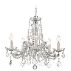 Crystorama Lighting Maria Theresa Polished Chrome Crystal Chandelier