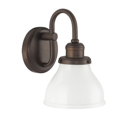 Baxter 10-Inch High Wall Sconce in Burnished Bronze by Capital Lighting