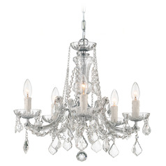Crystorama Lighting Maria Theresa Polished Chrome Crystal Chandelier