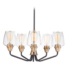 Goblet Bronze & Antique Brass Chandelier by Maxim Lighting