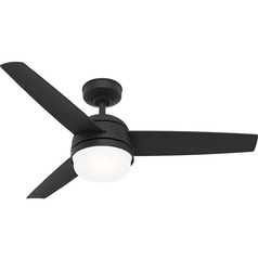 Midtown Matte Black LED Ceiling Fan by Hunter Fan Company