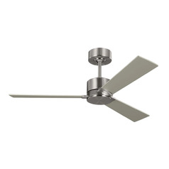 Rozzen 44-Inch Fan in Brushed Steel by Visual Comfort & Co Fans