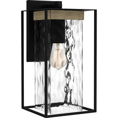 Longwood Matte Black Outdoor Wall Light by Quoizel Lighting