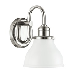 Baxter 10-Inch High Wall Sconce in Polished Nickel by Capital Lighting