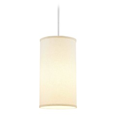 Milo Slim Chrome Mini-Pendant Light with Cylindrical Shade
