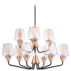 Goblet Bronze & Antique Brass Chandelier by Maxim Lighting