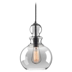 Staunton Farmhouse Mini Pendant in Graphite by Progress Lighting