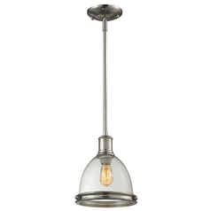 Mason Brushed Nickel Mini Pendant by Z-Lite