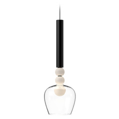 Rise Black LED Mini Pendant by Kuzco Lighting