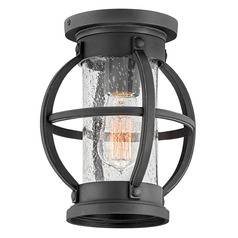 Chatham Medium Outdoor Flush Mount in Museum Black by Hinkley Lighting