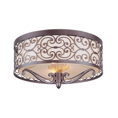Mondrian Umber Bronze Flush Mount by Maxim Lighting