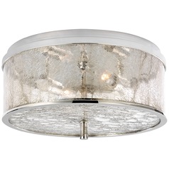 Kelly Wearstler Liaison Flush Mount in Nickel by Visual Comfort Signature