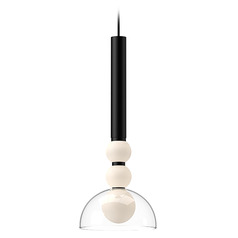 Rise Black LED Mini Pendant by Kuzco Lighting