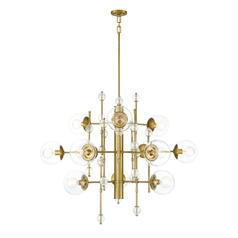 Traiton 3-Tier Grand Chandelier in Gold by Eurofase Lighting