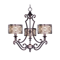 Mondrian Umber Bronze Chandelier by Maxim Lighting