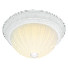 Textured White Flush Mount by Nuvo Lighting